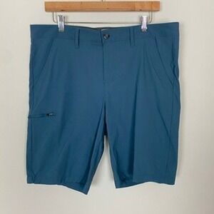 Weatherproof Vintage Men's Trail Shorts Blue Size 36 Zipper Pocket Outdoor